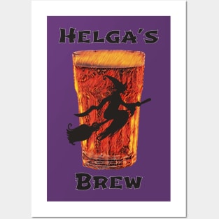 Helga's Halloween Beer Brew Posters and Art